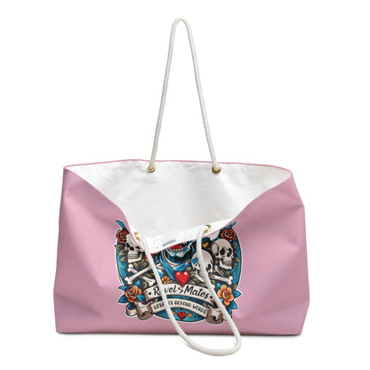 Weekender Beach Bag | All Over Print Bag | Dog Skull Tattoo Design | 4 colors