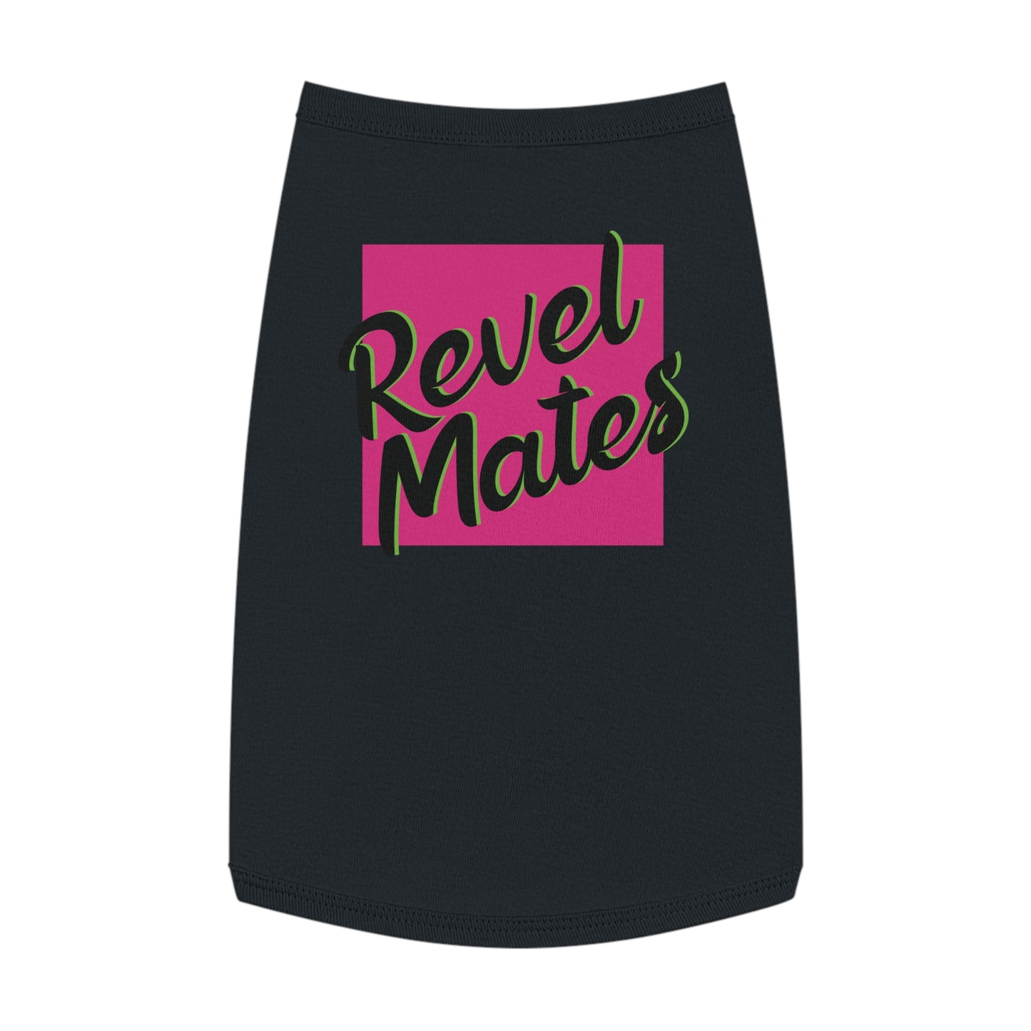 Pet T-Shirt | Fuchsia & Black RevelMates Square Design | 4 colors