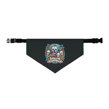 Pet Bandana Collar | Skull Tattoo Design V.2 | 2 colors