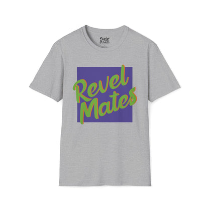 Unisex Softstyle T-Shirt | Lavender & Lime RevelMates Square Design | 4 colors