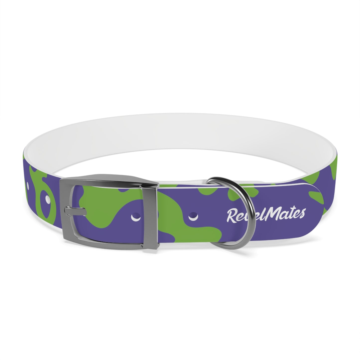 Pet Collar | Camouflage Lavender & Lime Design