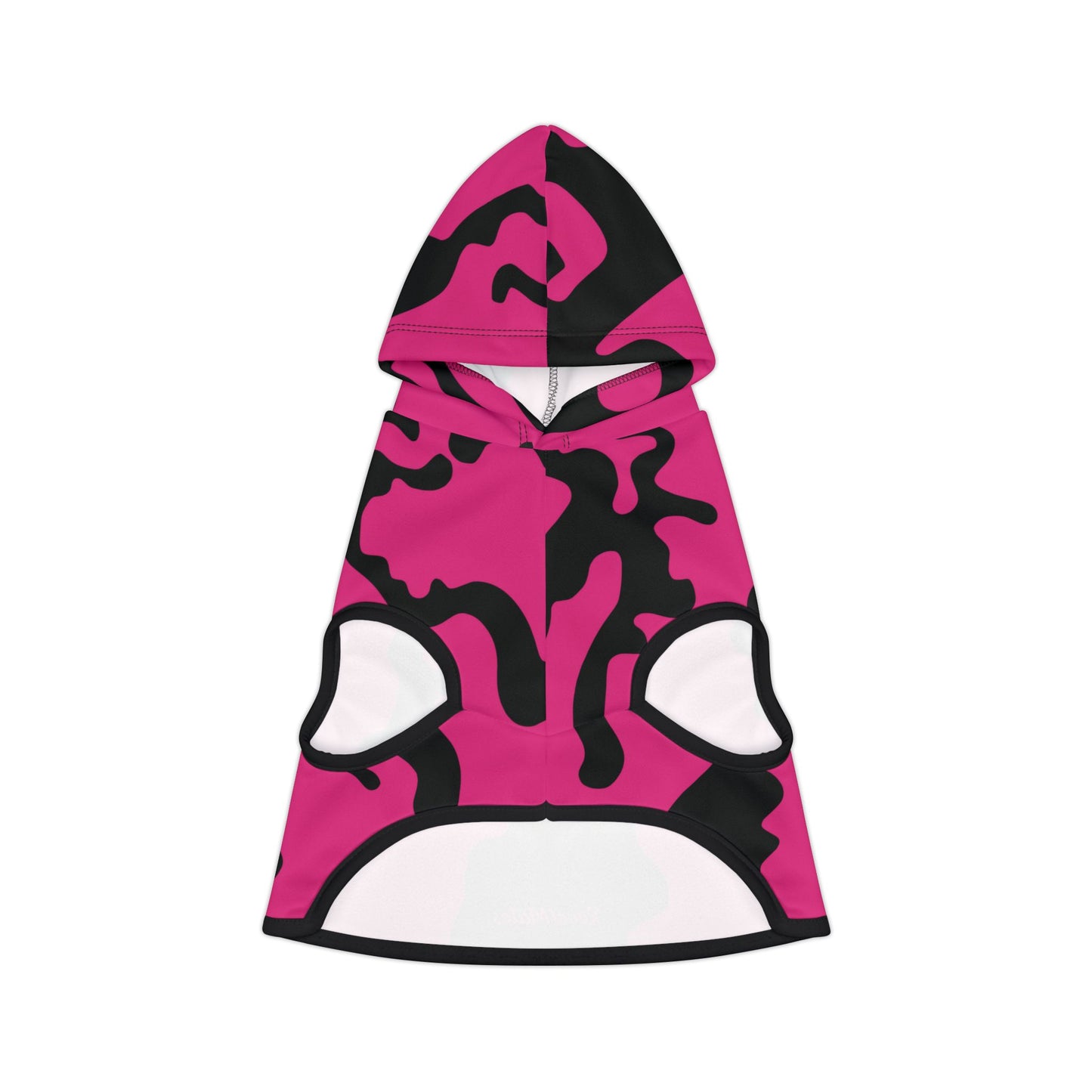 Pet Hoodie | for Dogs and Cats | Camouflage Fuchsia & Black Design