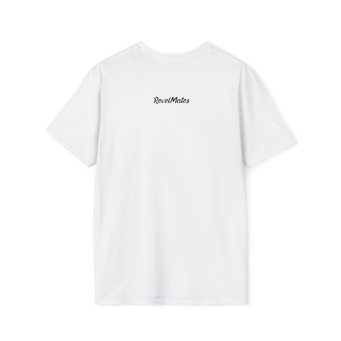 Unisex Softstyle T-Shirt | White & Black RevelMates Square Design | 4 colors