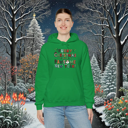 Unisex Heavy Blend Hoodie | Solid Colors V.1 | Furry Christmas Design | 12 colors