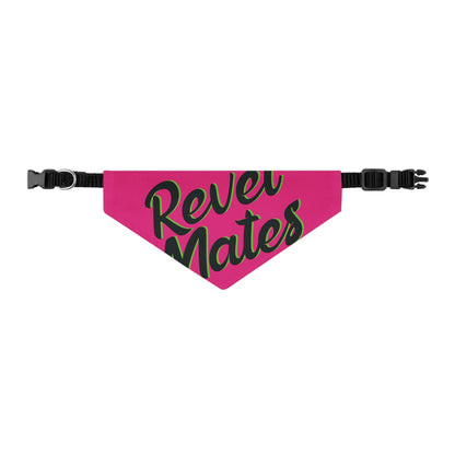 Pet Bandana Collar | Fuchsia & Black RevelMates Design