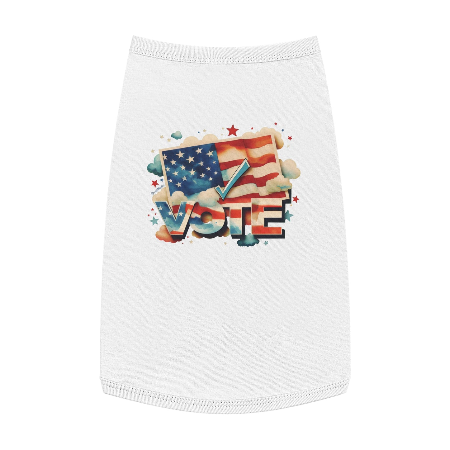 Pet T-Shirt | VOTE Watercolor Design | US Elections | 4 colors