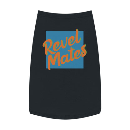 Pet T-Shirt | Blue & Orange RevelMates Square Design | 4 colors