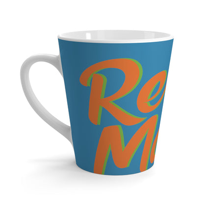 Latte Mug 12oz (350 ml) | Blue & Orange RevelMates Design