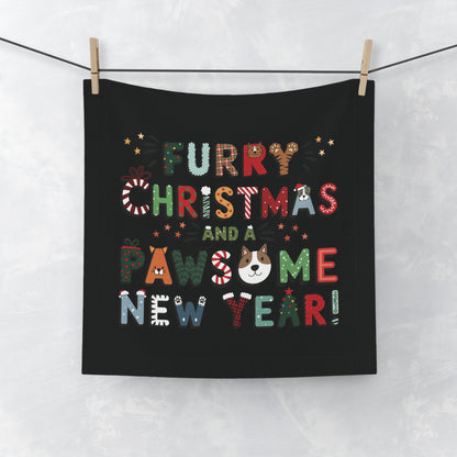 Face Towel | Furry Christmas Design | 3 colors