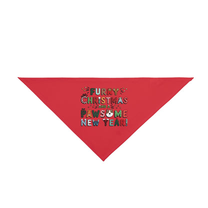 Pet Bandana | Furry Christmas Design | 8 colors