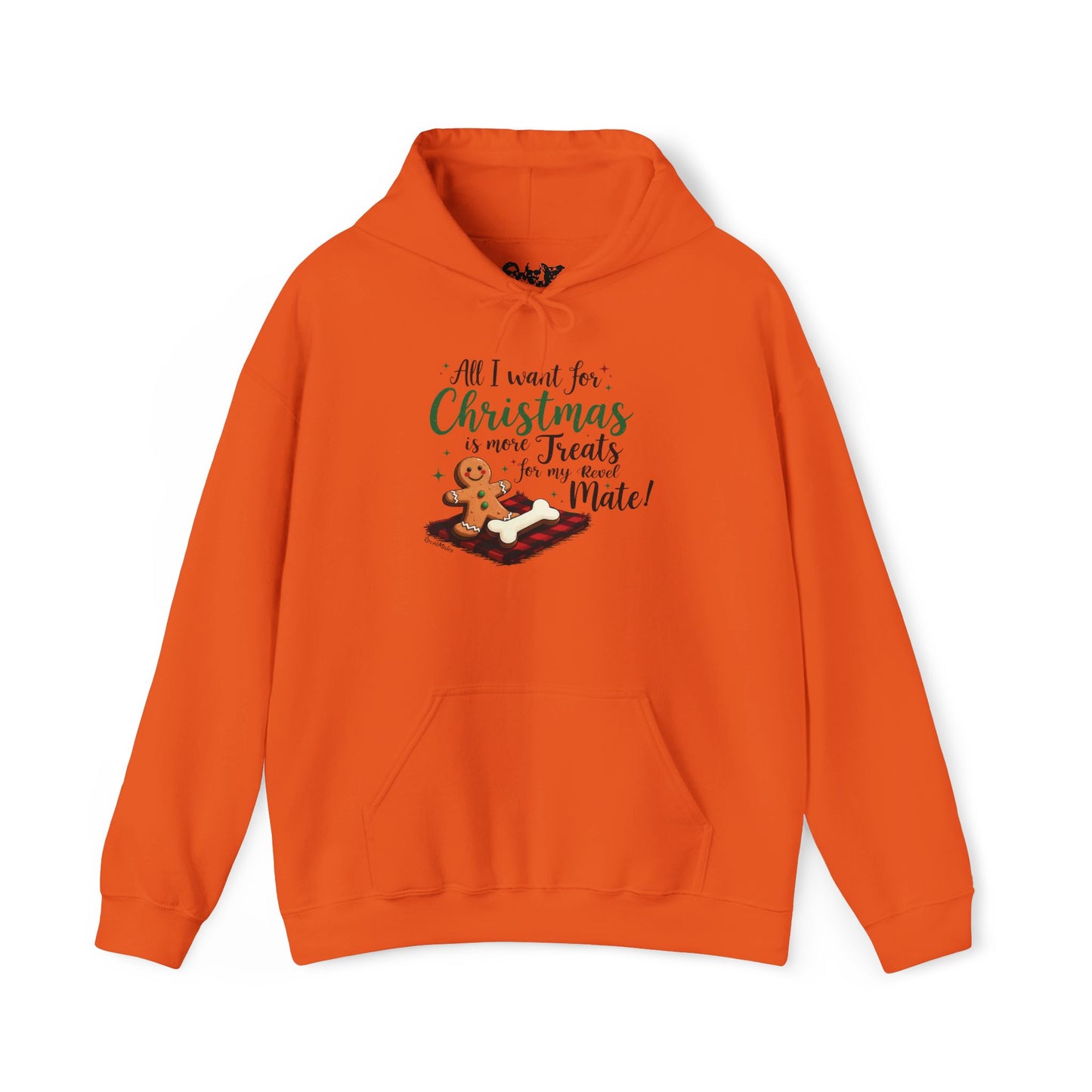 Unisex Heavy Blend Hoodie | Solid Colors V.1 | Ginger Cookie Mates Design | 12 colors