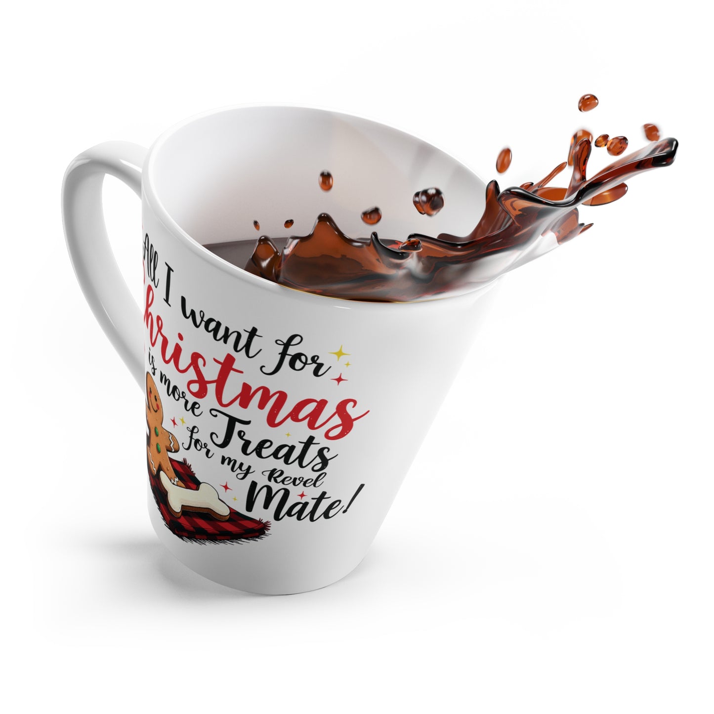 Latte Mug 12oz (350 ml) | Ginger Cookie Mates Design