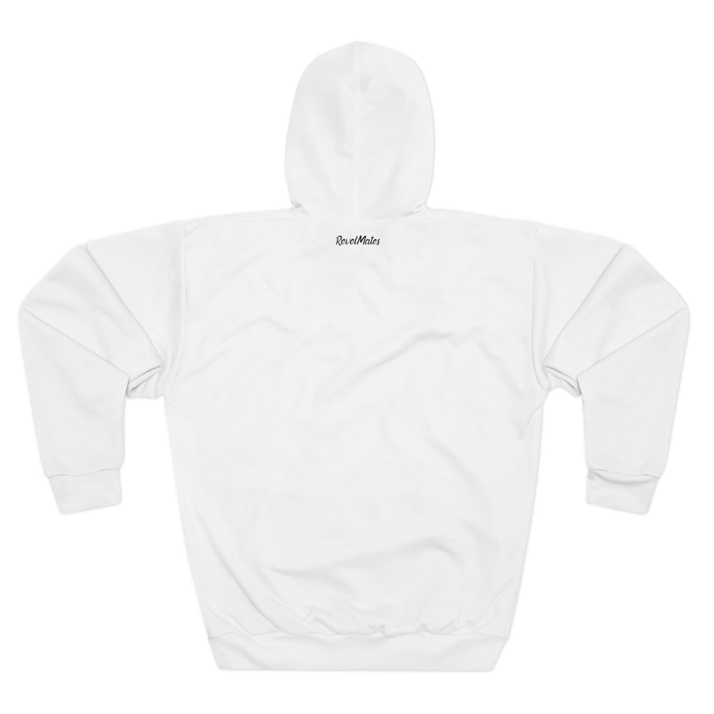 Unisex Cut & Sew Pullover Hoodie | All Over Print Hoodie | White & Black RevelMates Design