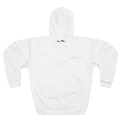 Unisex Cut & Sew Pullover Hoodie | All Over Print Hoodie | White & Black RevelMates Design