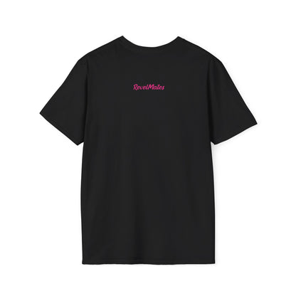 Unisex Softstyle T-Shirt | Fuchsia & White RevelMates Square Design | 4 colors