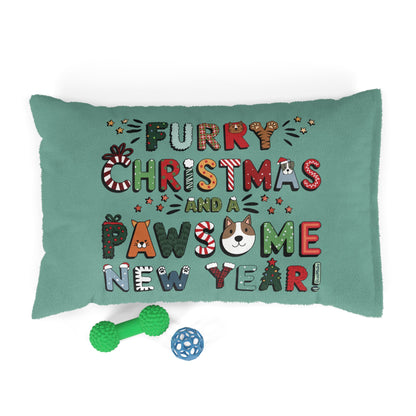 Pet Bed | for Dogs, Cats and all beloved Pets | Furry Christmas Design | 8 colors