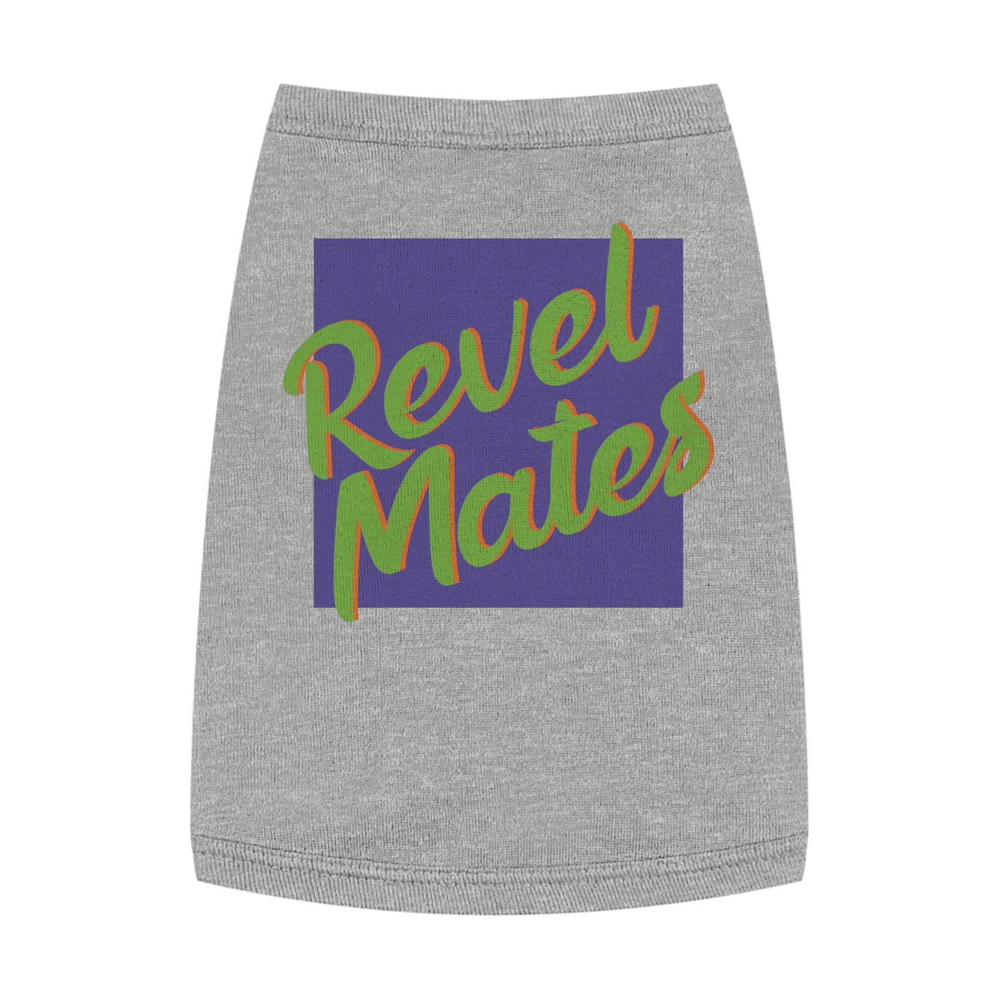 Pet T-Shirt | Lavender & Lime RevelMates Square Design | 4 colors