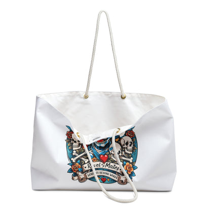 Weekender Beach Bag | All Over Print Bag | Dog Skull Tattoo Design | 4 colors