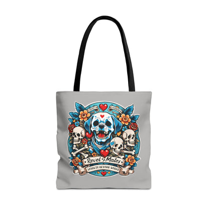 Tote Bag | All Over Print Bag | Dog Skull Tattoo Design