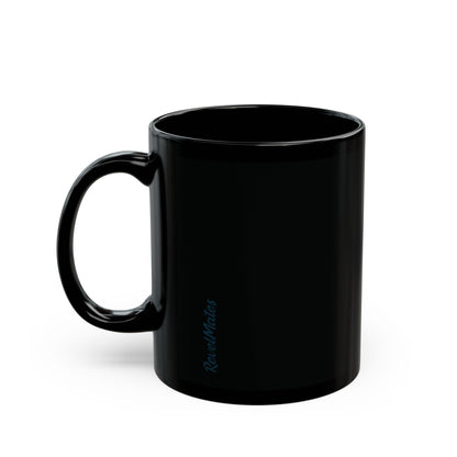 Total Black Ceramic Mug (11oz, 15oz) | Ginger Cookie Mates Design | 2 sizes