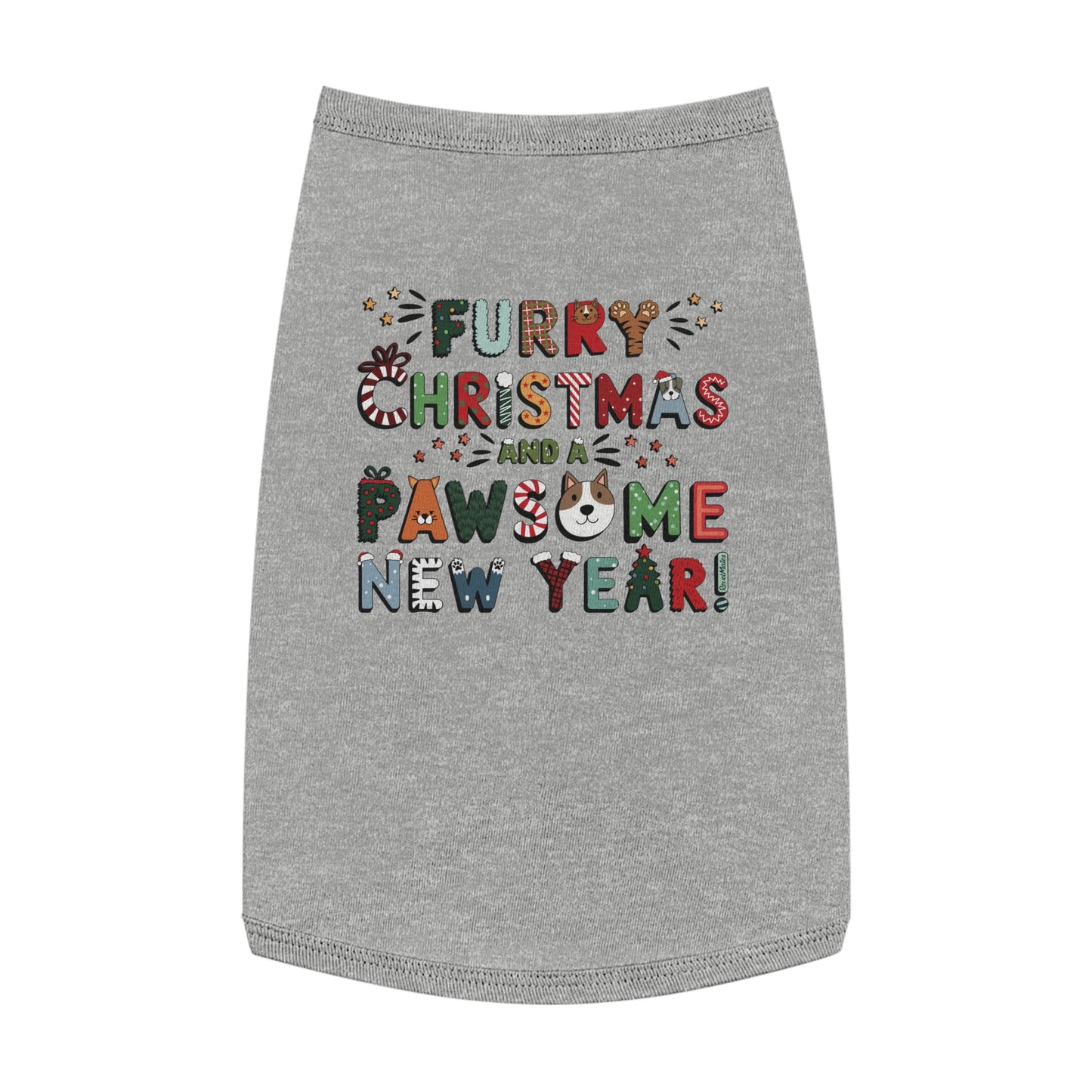 Pet T-Shirt | Furry Christmas Design | 4 colors