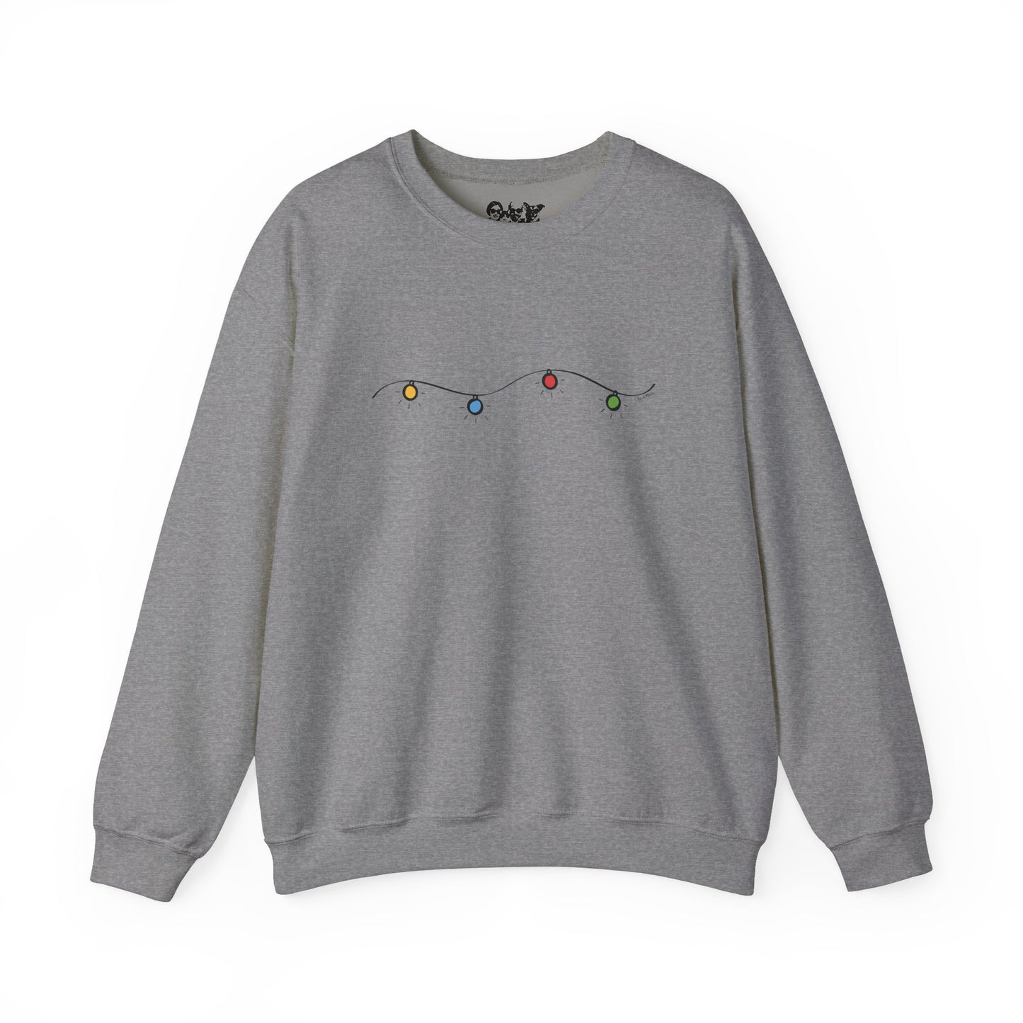 Unisex Heavy Blend Crewneck Sweatshirt | Christmas Lights Design | 8 colors