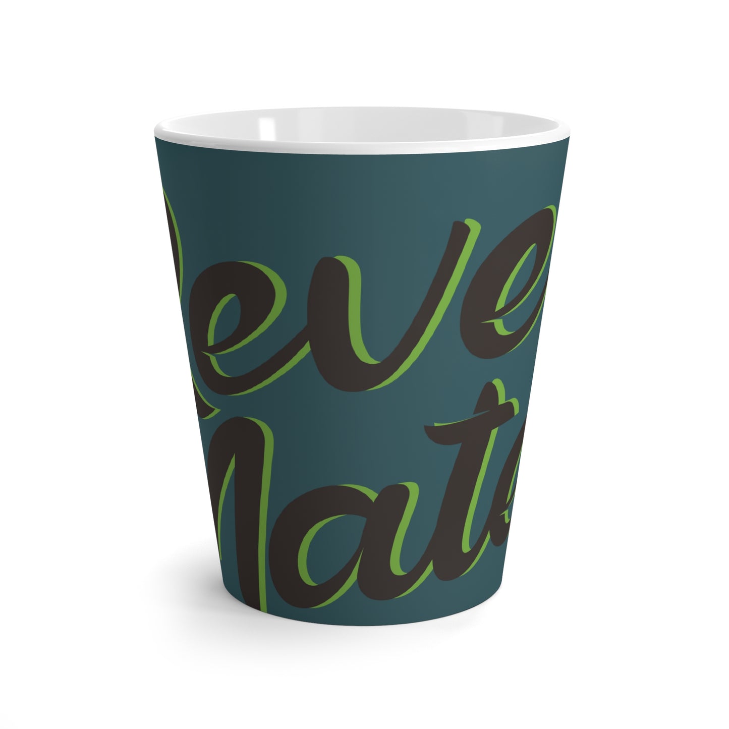 Latte Mug 12oz (350 ml) | Turquoise & Brown RevelMates Design