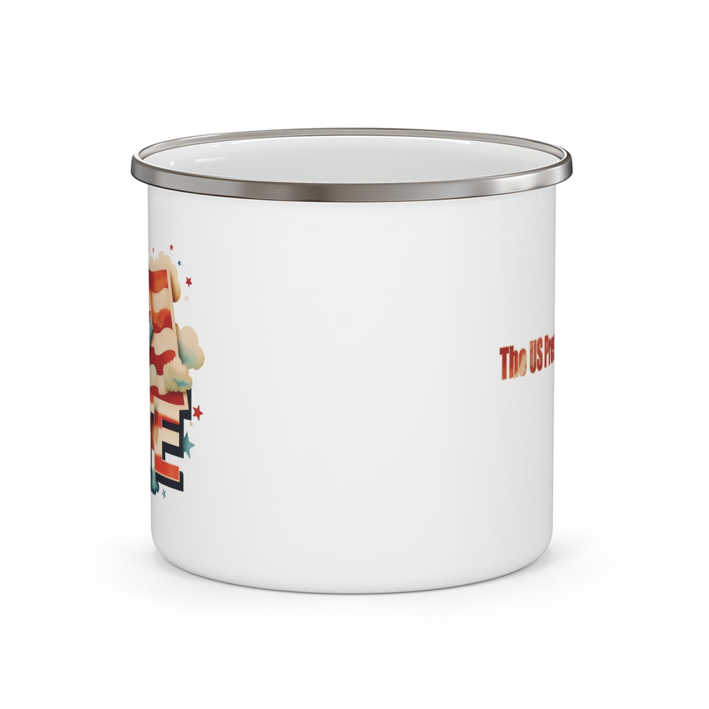 Enamel Camping Mug 12oz (350ml) | VOTE Watercolor Design | US Elections | 2 colors