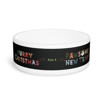 Pet Bowl 16oz (473ml) | Furry Christmas Design | 8 colors