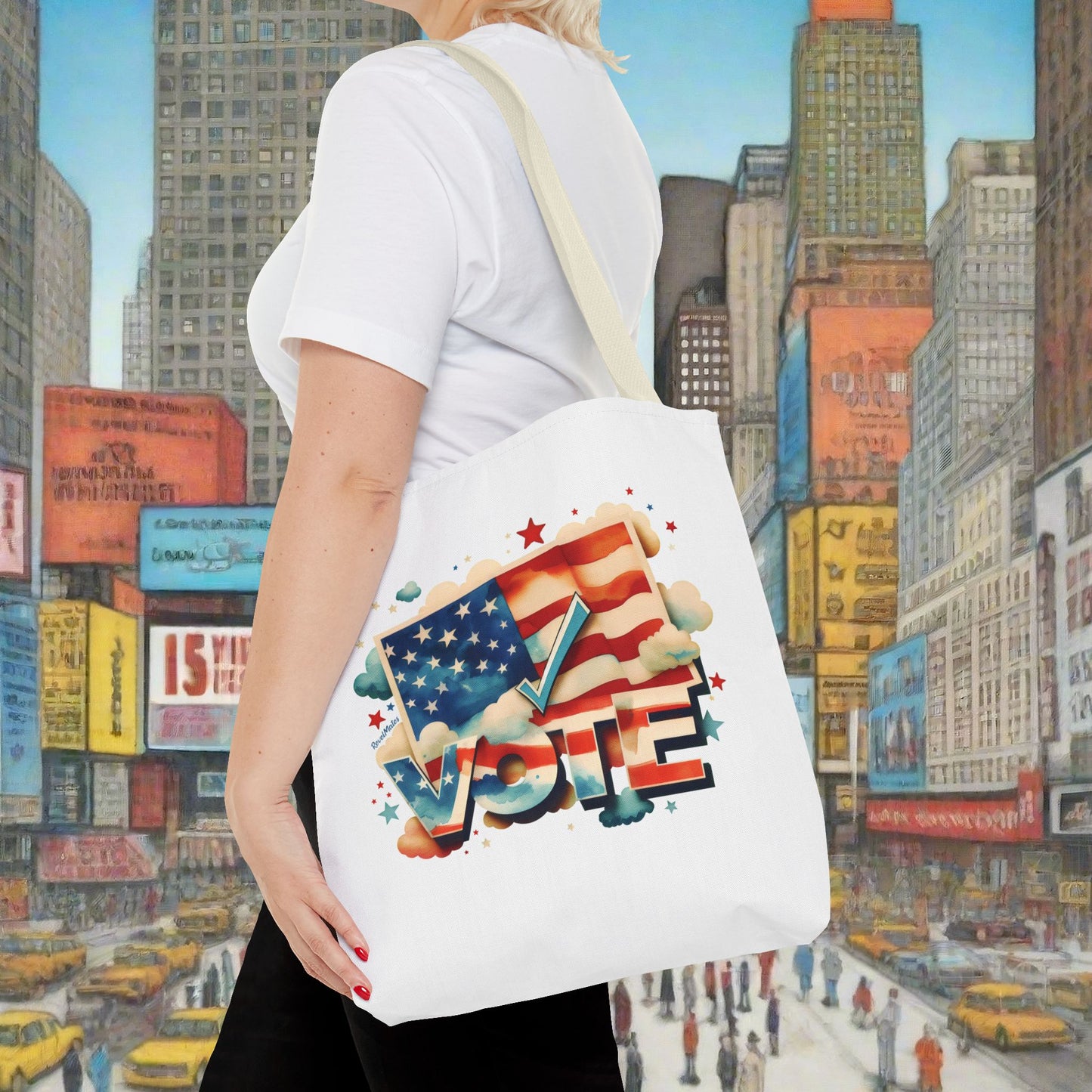 Tote Bag | All Over Print Bag | VOTE Watercolor Design | US Elections | 2 colors