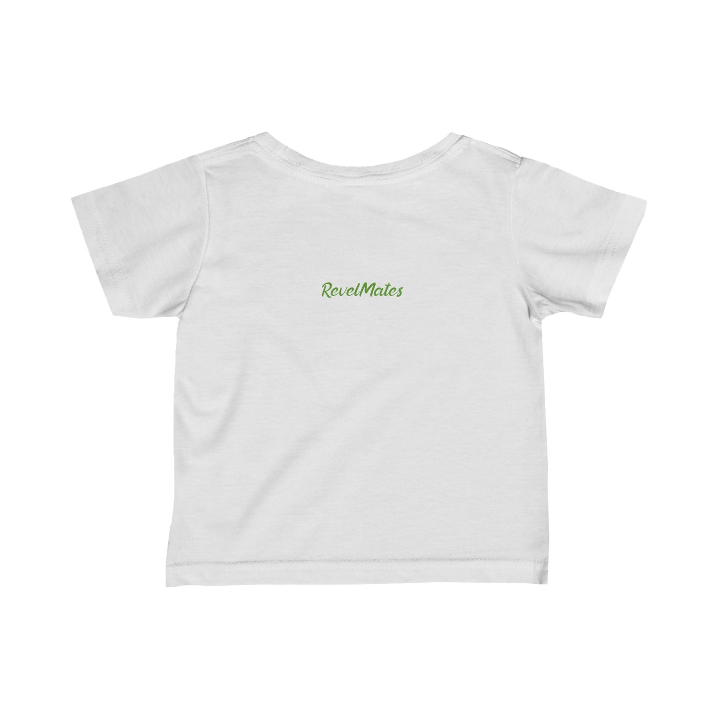 Unisex Infant Fine Jersey T-Shirt | 6M-24M | Lavender & Lime RevelMates Square Design | 4 colors