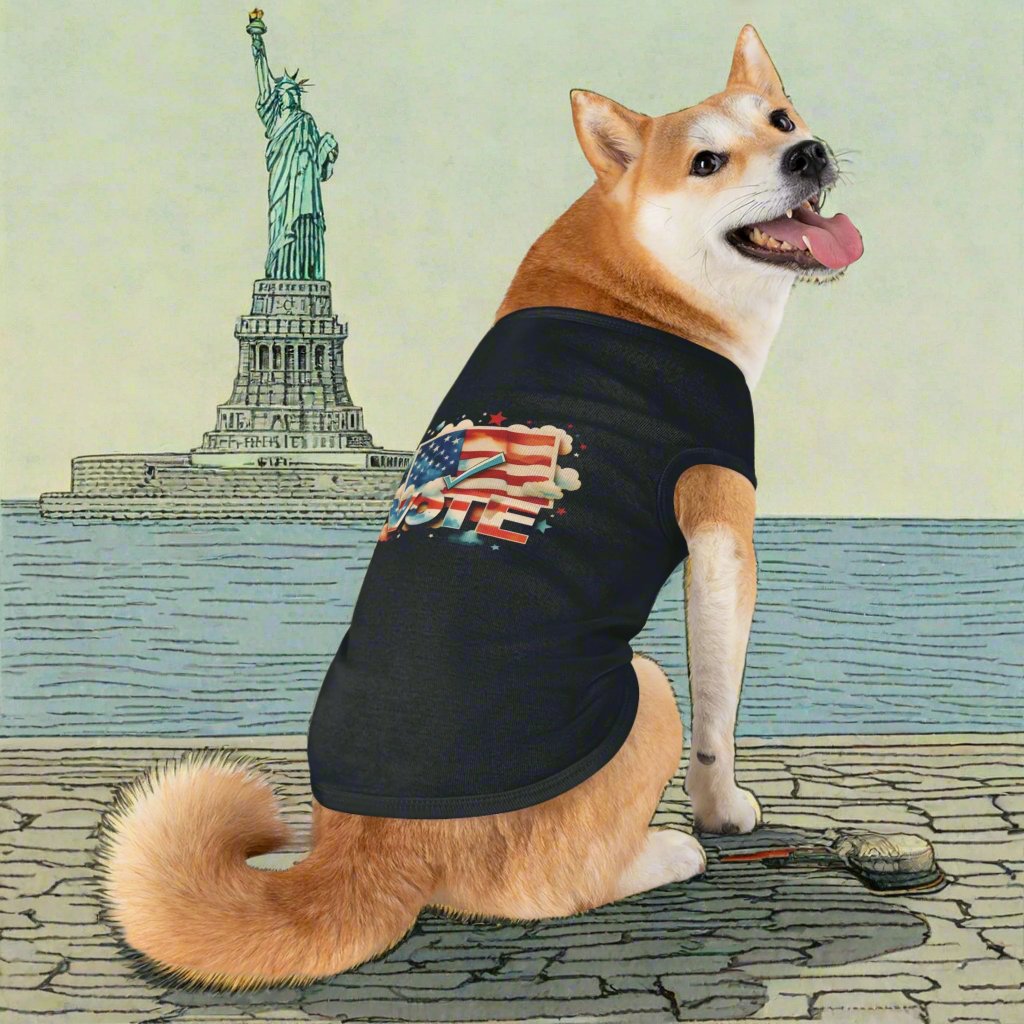 Pet T-Shirt | VOTE Watercolor Design | US Elections | 4 colors