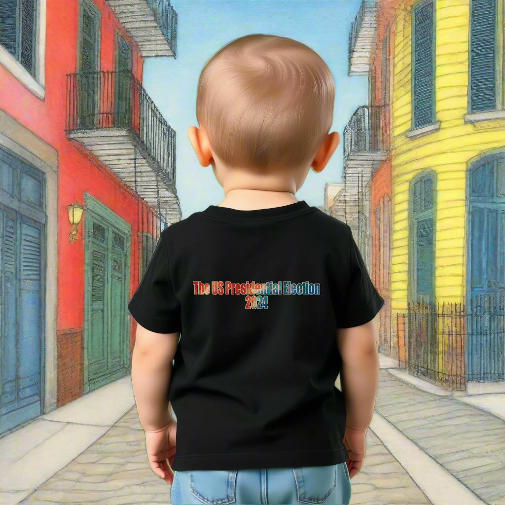 Unisex Infant Fine Jersey T-Shirt | 6M-24M | VOTE Watercolor Design | US Elections | 17 colors