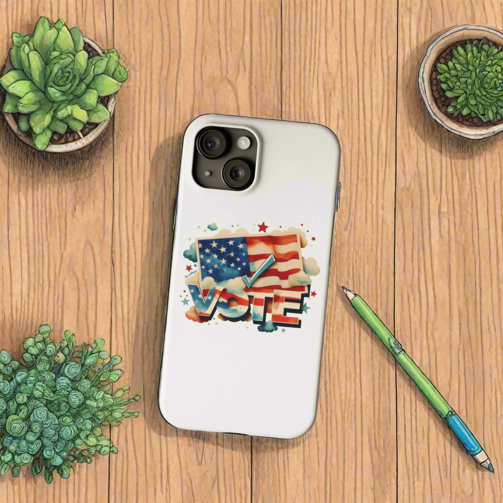 Slim Phone Case | VOTE Watercolor Design | US Elections