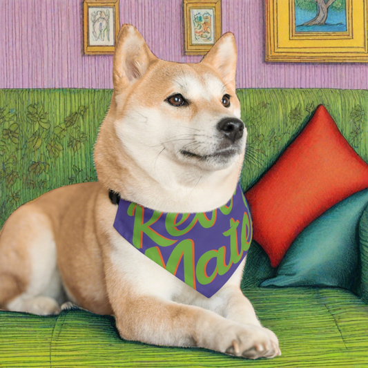 Pet Bandana Collar | Lavender & Lime RevelMates Design