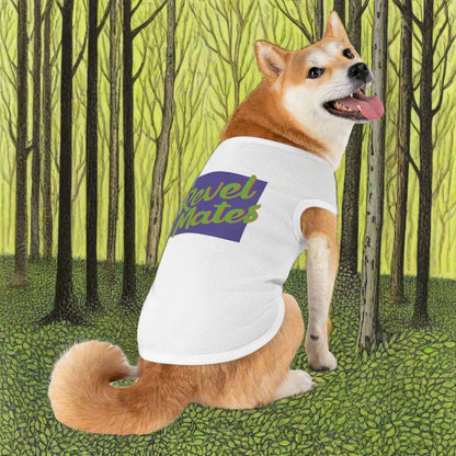 Pet T-Shirt | Lavender & Lime RevelMates Square Design | 4 colors