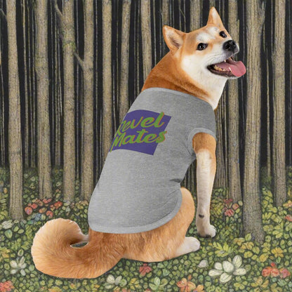 Pet T-Shirt | Lavender & Lime RevelMates Square Design | 4 colors