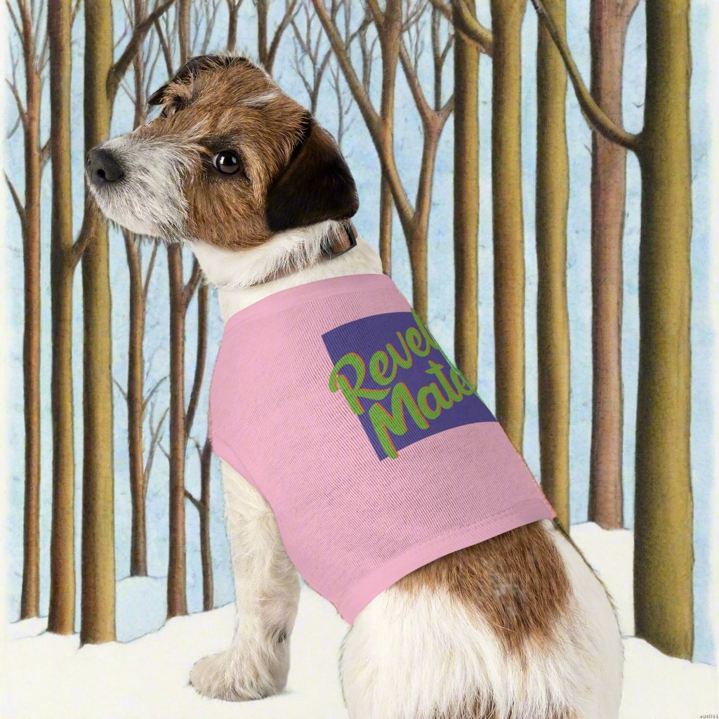 Pet T-Shirt | Lavender & Lime RevelMates Square Design | 4 colors