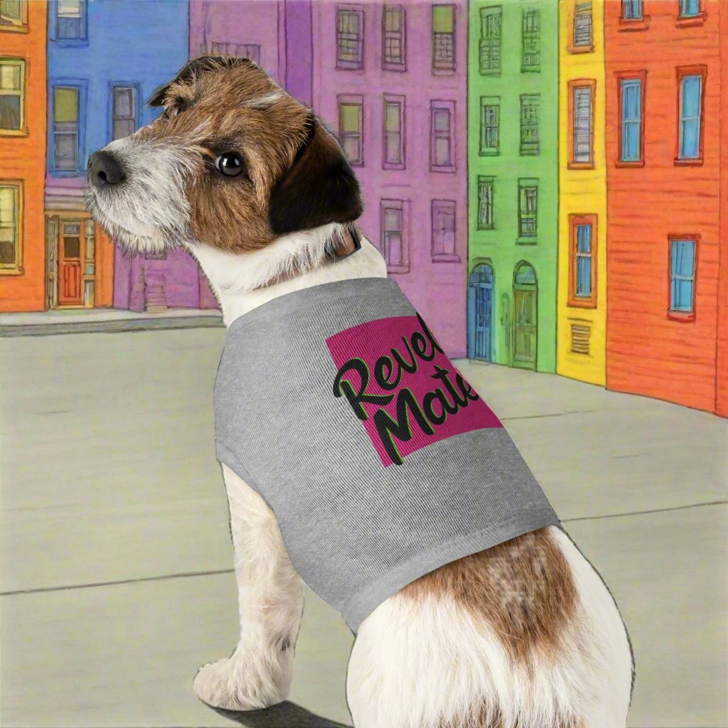 Pet T-Shirt | Fuchsia & Black RevelMates Square Design | 4 colors