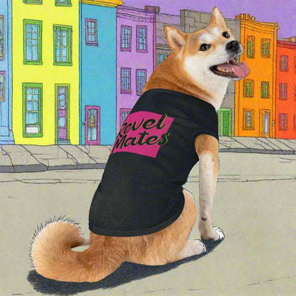 Pet T-Shirt | Fuchsia & Black RevelMates Square Design | 4 colors