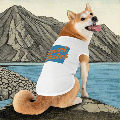 Pet T-Shirt | Blue & Orange RevelMates Square Design | 4 colors