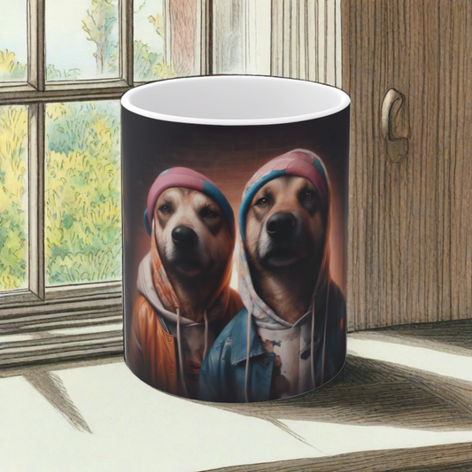 Ceramic Mug (11oz, 15oz) | Hip-Hop Brothers Design | 2 sizes