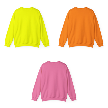 Unisex Heavy Blend™ Crewneck Sweatshirt | Neon Colors | Furry Christmas Design | 3 colors