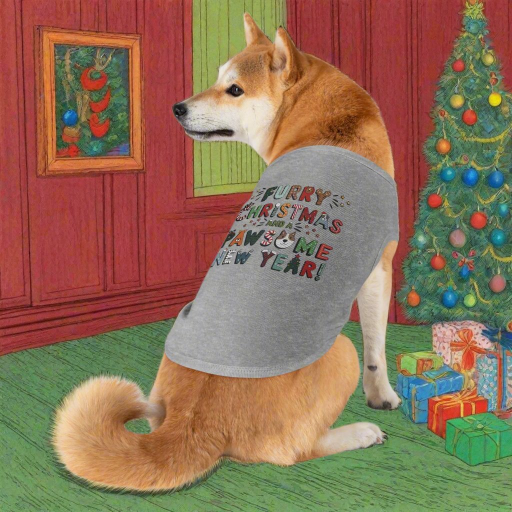 Pet T-Shirt | Furry Christmas Design | 4 colors