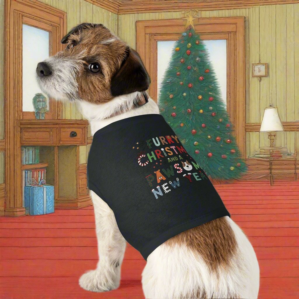 Pet T-Shirt | Furry Christmas Design | 4 colors