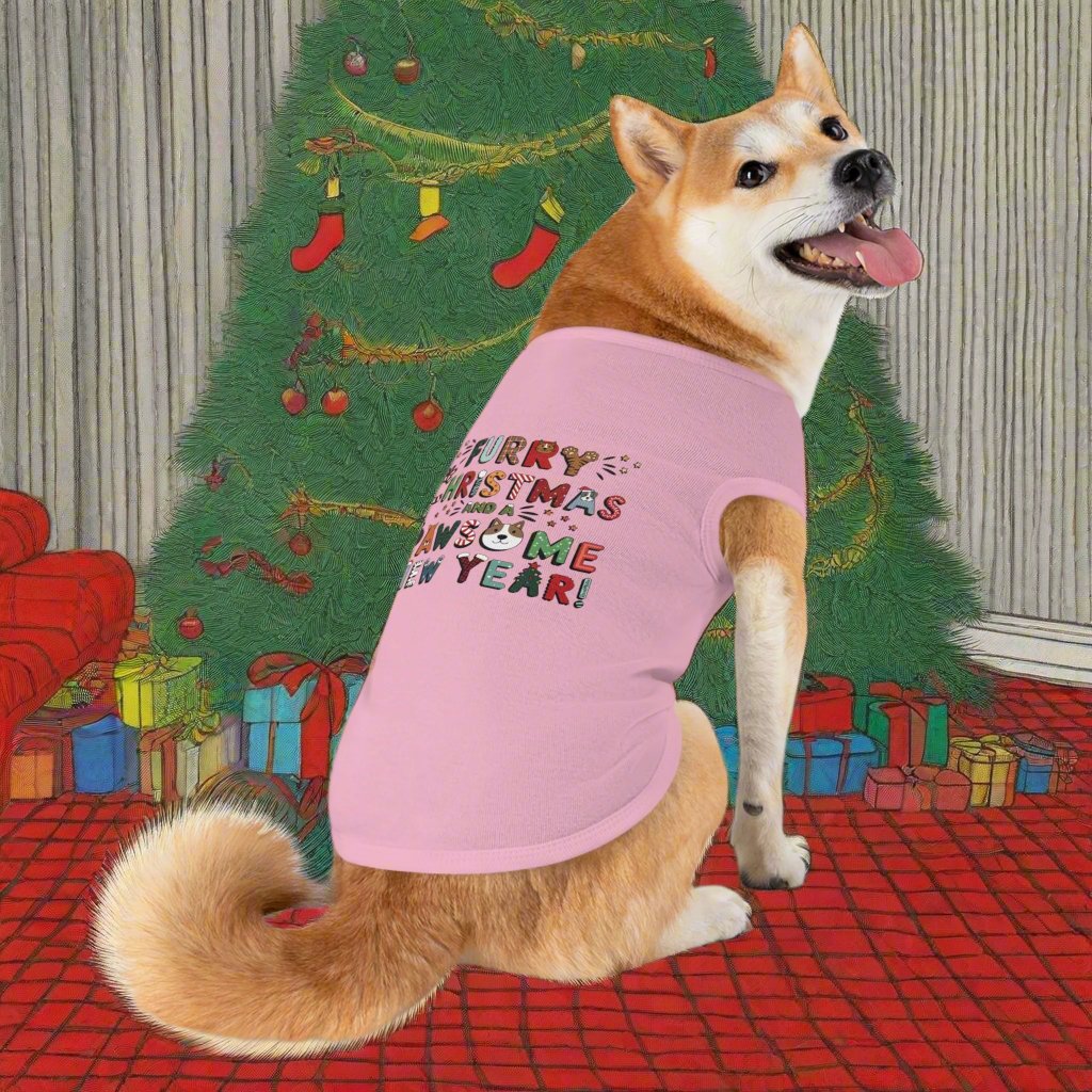 Pet T-Shirt | Furry Christmas Design | 4 colors