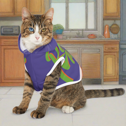 Pet Hoodie | for Dogs and Cats | Lavender & Lime RevelMates Design