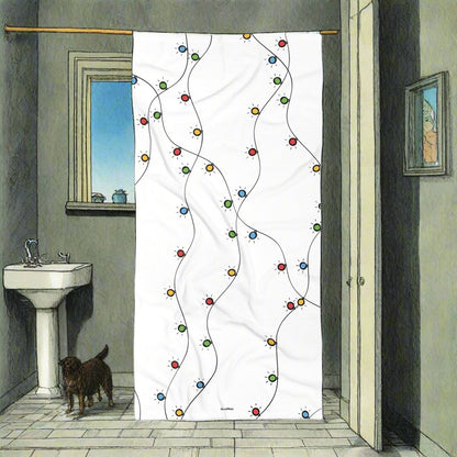 Pet Bath Towel | Christmas Lights Design