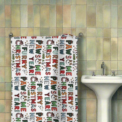 Bath Towel | Furry Christmas Design | 3 colors