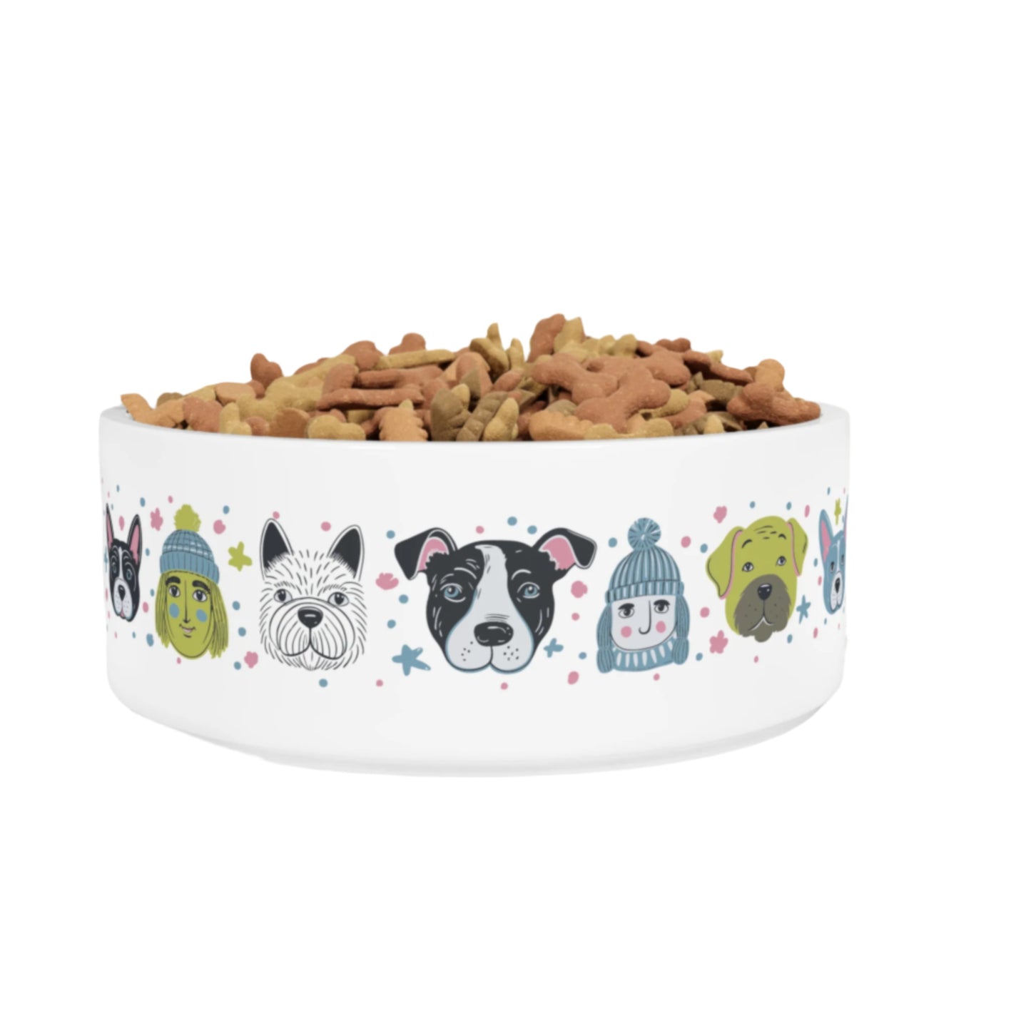 Pet Bowl 16oz (473ml) | Winter Doggies Design